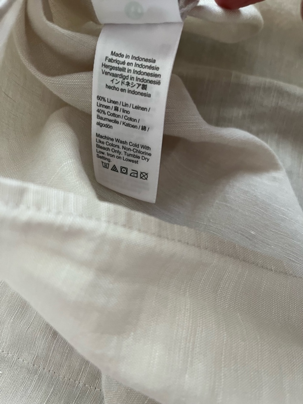 NWT J. Crew Linen and Cotton Blend Lightweight Button-Front Shirt Dress - Picture 7 of 11